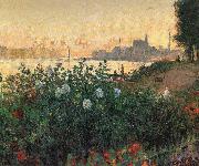 Claude Monet Flowered Riverbank oil on canvas